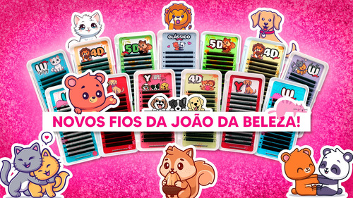 Cílios João Da Beleza Clássico - Small Size Curvatura B Mix