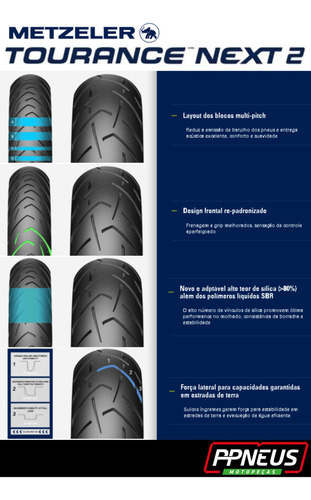 Pneu 150/70r18 Tras Metzeler Tourance Next 2 Uso S/câmara