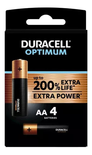 Duracell Optimum Aa X4 - Pilas Alcalinas + Duración