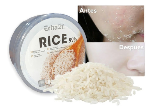 Gel De Arroz Aclarante Limpieza Profunda Exfoliante 300ml