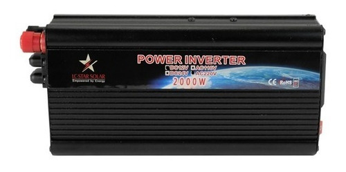 Imagen 1 de 7 de Inversor Convertidor De Corriente 12v A 220v De 2000w