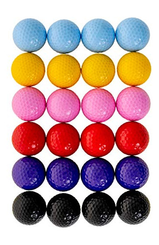 Colored Golf Balls  Multicolored Set Of 24 For Kids Min...