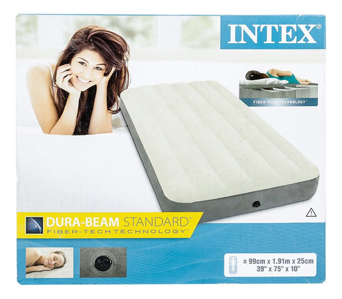 Colchón Inflable twin Intex Gris