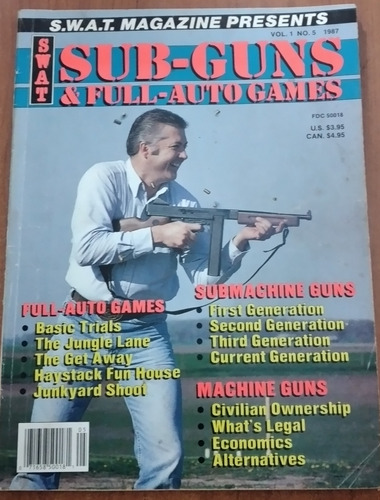 Revista Swat Sub-guns Y Full Auto Games N°5  Año 1987