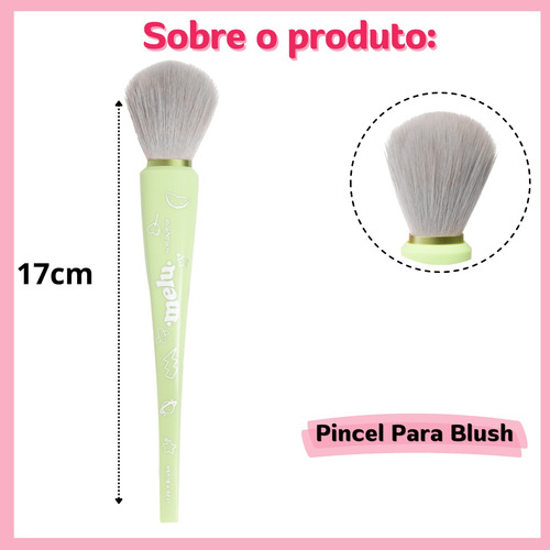 Pincel Para Maquiagem Melu By Ruby Rose Lf20 Blush