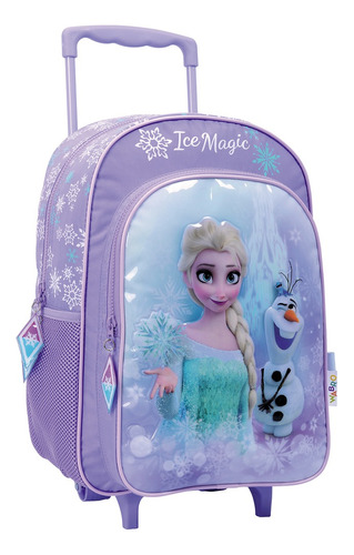 Mochila Wabro Frozen Hielo Ice Magic Niñas Carro 16 In