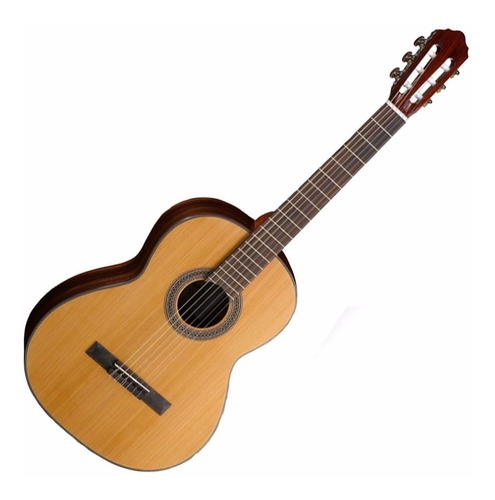 Guitarra Criolla Tapa Solida Cedro Cort Ac250 Funda - Plus