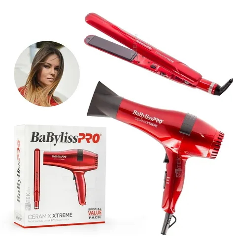 Combo Babyliss Plancha 230c +secadora 2000w Ceramix Xtreme