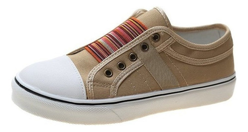 Preciosos Zapatos Punta Redonda De Colores Para Mujer