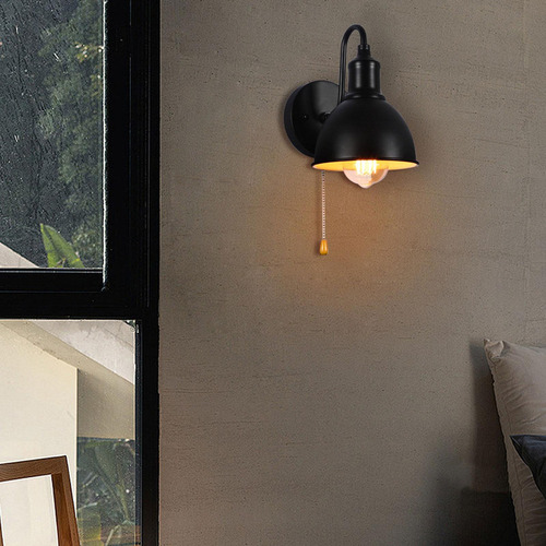 Lámpara De Pared Industrial Led Con Interruptor De Cadena