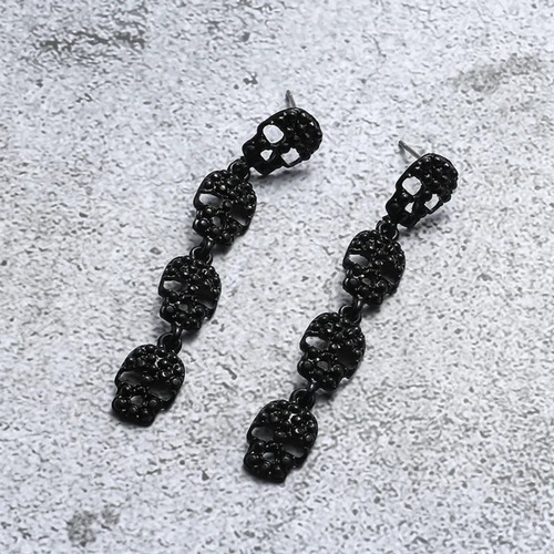 Aretes De Esqueleto Sirena Flexibles Calavera Halloween Moda