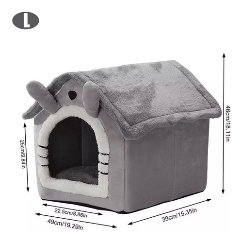 Imagen 10 de 10 de Cama Cucha Tipo Casa Desarmable Perro Gato