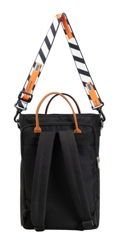 Imagen 6 de 7 de Mochila Matera Rambo Salta Porta Notebook Pop Negro