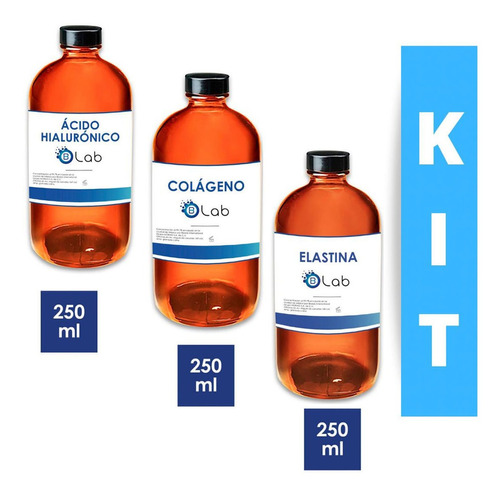 Kit Serum Facial Colageno Elastina Ácido Hialurónico Biolab