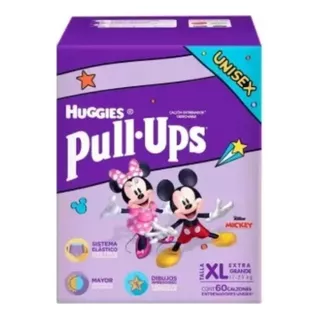 Calzón Pañal Huggies Pull Ups Extra Grande 60 Piezas Unisex