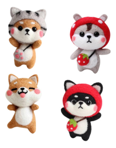 Felting Kit Animal Doll Felting Set Con Juego De 4 Uds.
