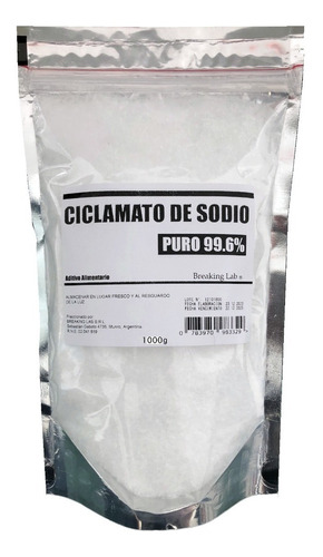 Ciclamato De Sodio Edulcorante Grado Alimenticio X 1kg