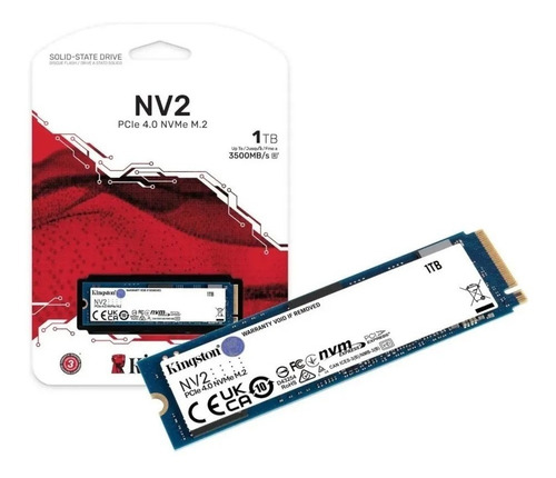 Disco Ssd M2 1tb Kingston Nv2 3.500 Mb/s Pcie 4.0 Nvme 4x4