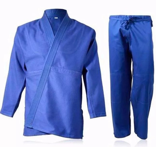 Judogi Shiai Tramado Pesado Azul Talles 4 A 8 Uniforme Judo