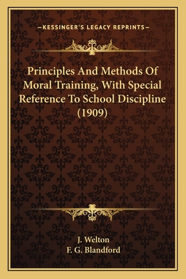 Libro Principles And Methods Of Moral Training, With Spec...