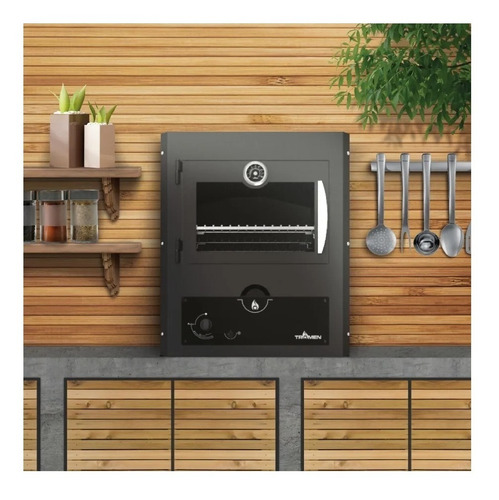 Imagen 2 de 2 de Horno de mesa a gas Tromen TRH Gas (M) negro 220V