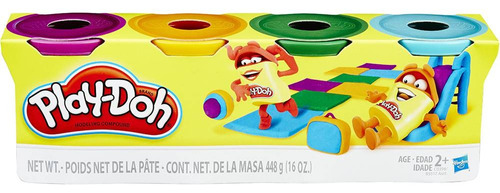 Massa De Modelar Play-doh Cores Sortidas - 4 Potes Hasbro Cor 4 Cores Sortidas