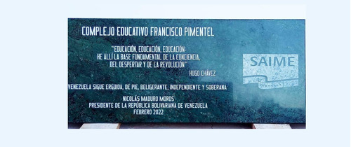 Placas Representativas Para Conmemorar Personalidades 