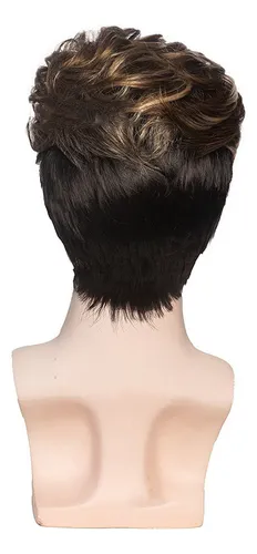 Sylhair Men Wigs Short Silver Gray Wig Male Guy Short