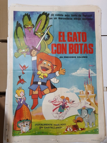 Afiche De Cine Original El Gato Con Botas-1709