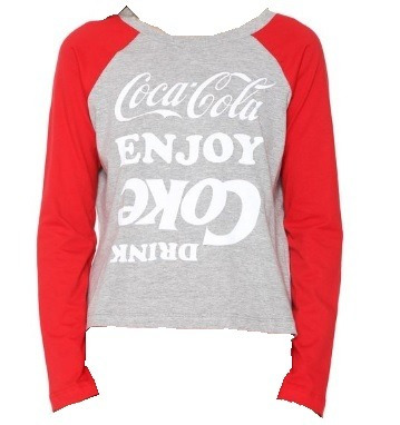 Camiseta Coca-cola Jeans Estampada Manga Longa 343202138