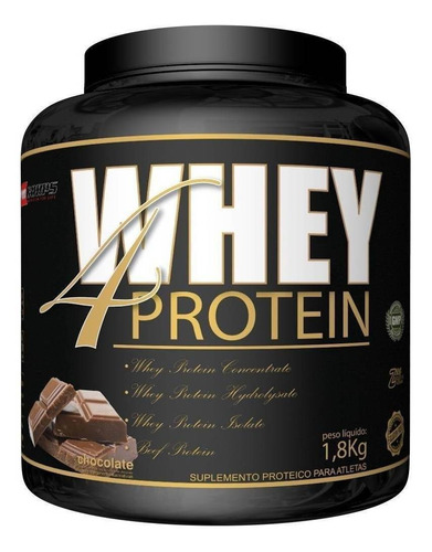 Suplemento em pó Pro Corps  Whey 4 Protein proteínas Whey 4 Protein sabor  chocolate em pote de 1.8kg