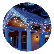 Comprar Guirnalda Exterior Decoraciones Navideñas Luces Cortina Led Luces Navidad Luz Fria