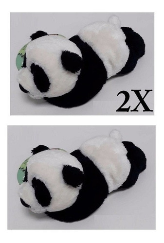 2 Urso Ursinho Pequeno Panda Bebê Carinho 12 Cm De Pelúcia
