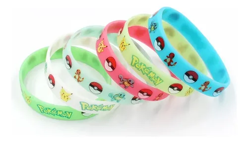 comprar Pulseras Pokemon Para Sorpresas Cumpleaños 10 Unid, Fluor