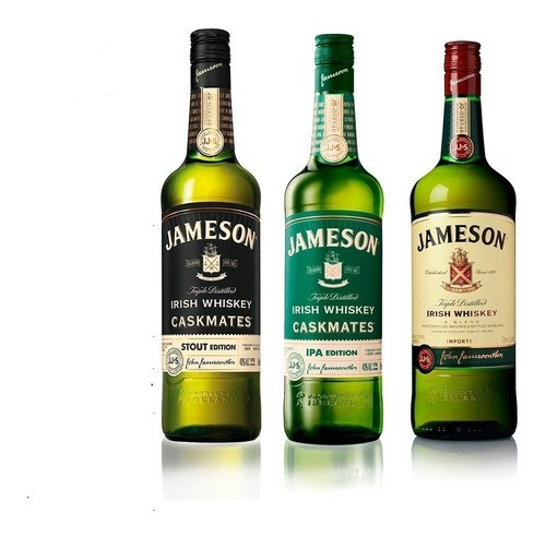 Whiskys Jameson Ipa, Stout, Irish Combo Imperdible! 