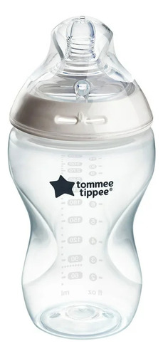 Botella Tommee Tippee Natural Start de 0 m+/ 3 m o más, color transparente y liso