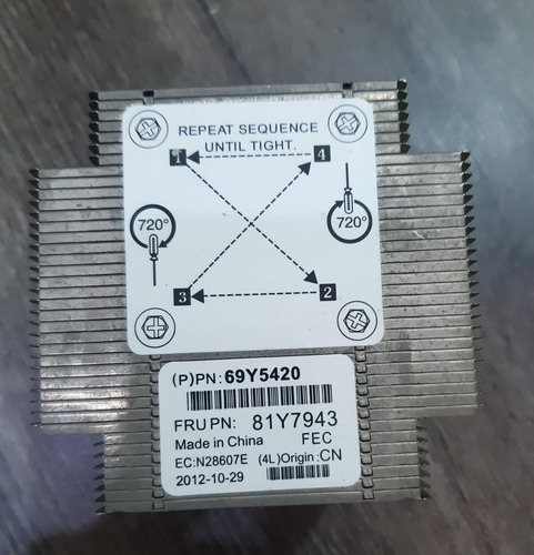 Dissipador Do Servidor Ibm System X3100 M4 (Usado)
