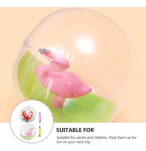 Pelotas De Playa Transparentes Con Forma De Animal, 2 Unidad