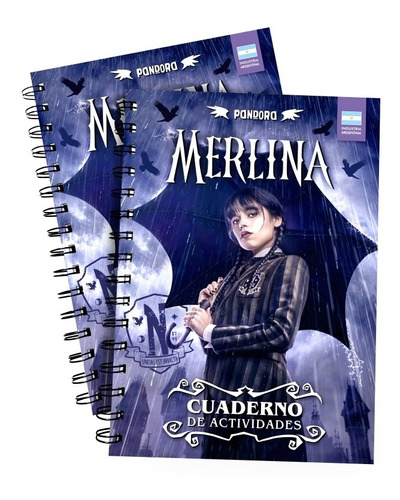 Cuaderno Merlina De Actividades Wednesday Colorear Sudoku +