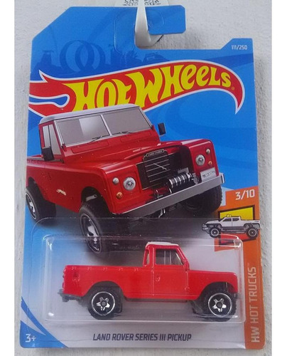 Hot Wheels # 3/10 - Land Rover Series Iii Pickup 1/64 Fyb54