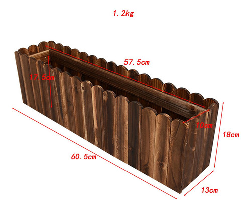 Bh Para Maceta De Madera Para Flores, Caja De Madera Grande