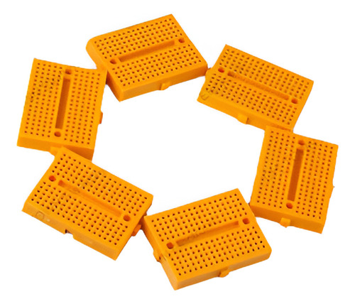 6pcs Amarillo Mini Protoboard Syb-170 170tie-puntos Prototip