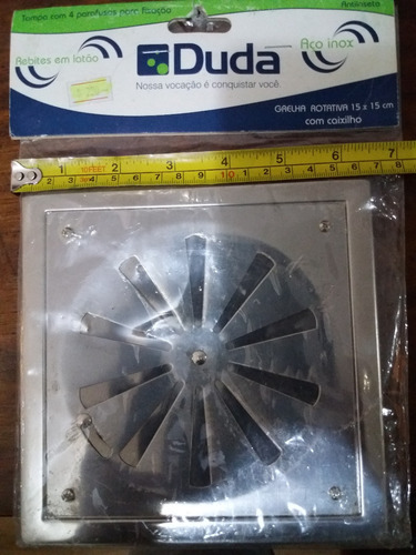 Imagen 3 de 8 de Rejilla De Piso En Acero Inoxidable De 16x16 Cms (leer Bien)