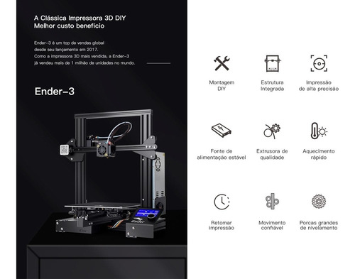 Imagem 4 de 9 de Impressora 3d Creality Ender 3 Shop Revenda Oficial