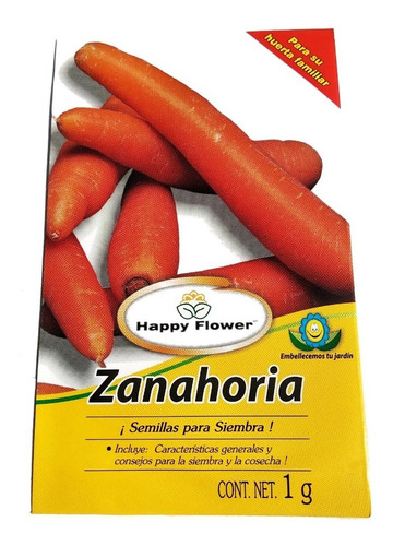 Semillas De Zanahoria Flores Felices Huerto Del Hogar 616