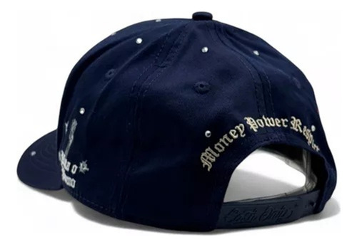 Gorra Cash Only Blue Mcpato With Rinestones Azul Unitalla Azul Unitalla