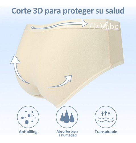 6 Packs Calzoncillos De Algodón De Talla Grande Para Mujer