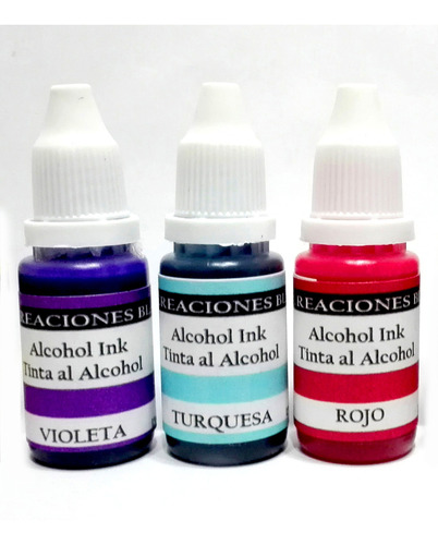 Tintas Alcohol Ink Artefluido Set 3 Colores A Elección