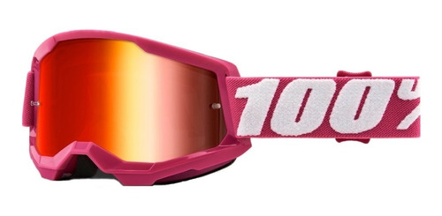 Óculos Motocross Trilha 100% Strata Hope Lente Espelhada