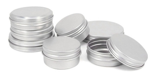10 Lata Aluminio 50 Cc Tapa Rosca Pomada Cremas Souvenir